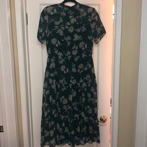 Green Lulu’s floral dress